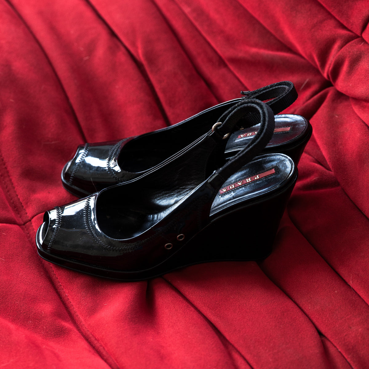 Prada Sport Linea Rossa Wedges