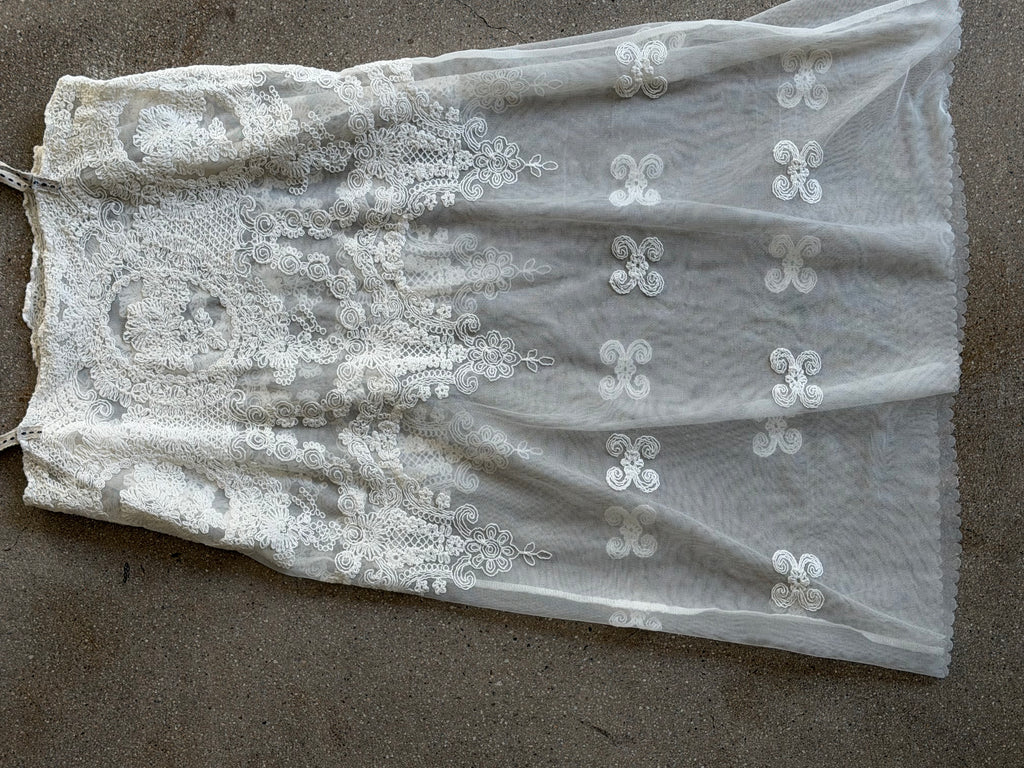 80s Cop Copine Sheer Lace Dress