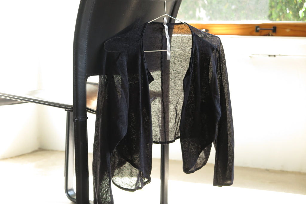 Cop Copine Sheer Crop Cardigan