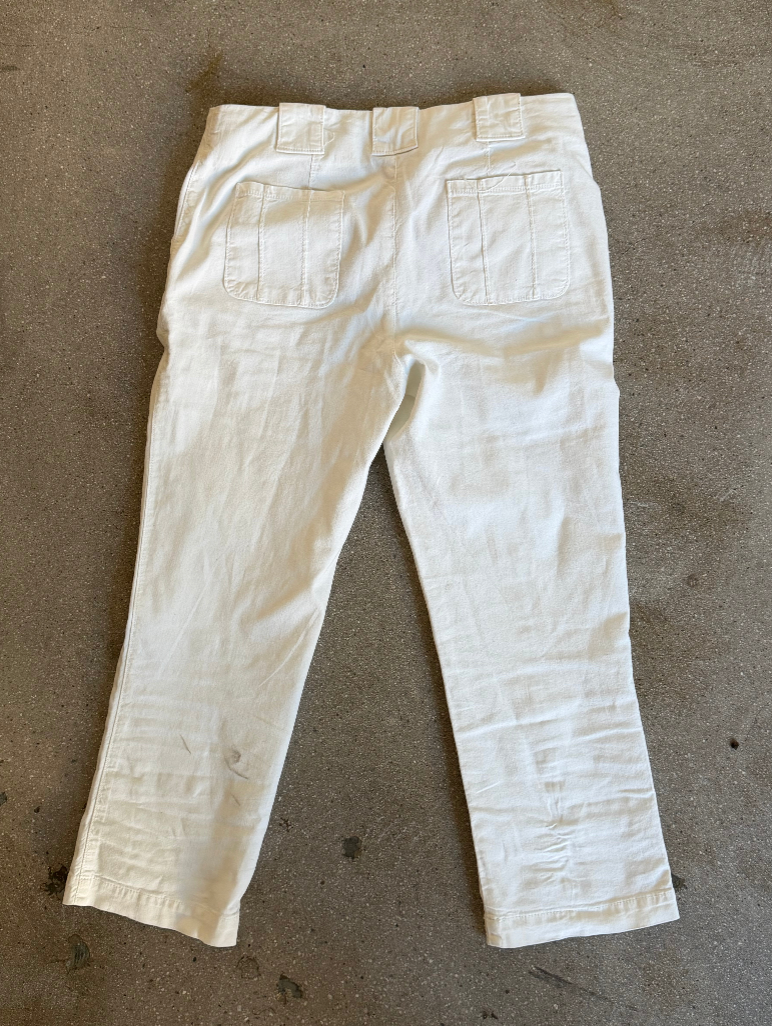 90s Dolce & Gabbana White Capri Pants